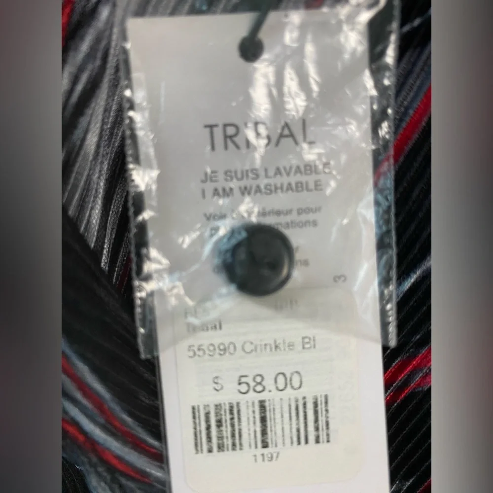 Tribal Button Down Shirt NWT - Picture 7 of 10